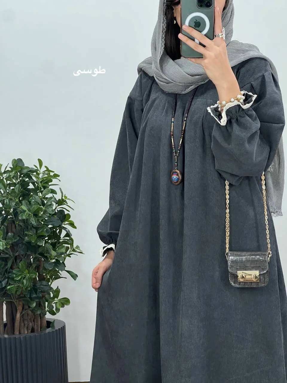 پیراهن مانتویی پاییزه رایلی